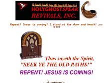 Tablet Screenshot of holyghostspeak.com